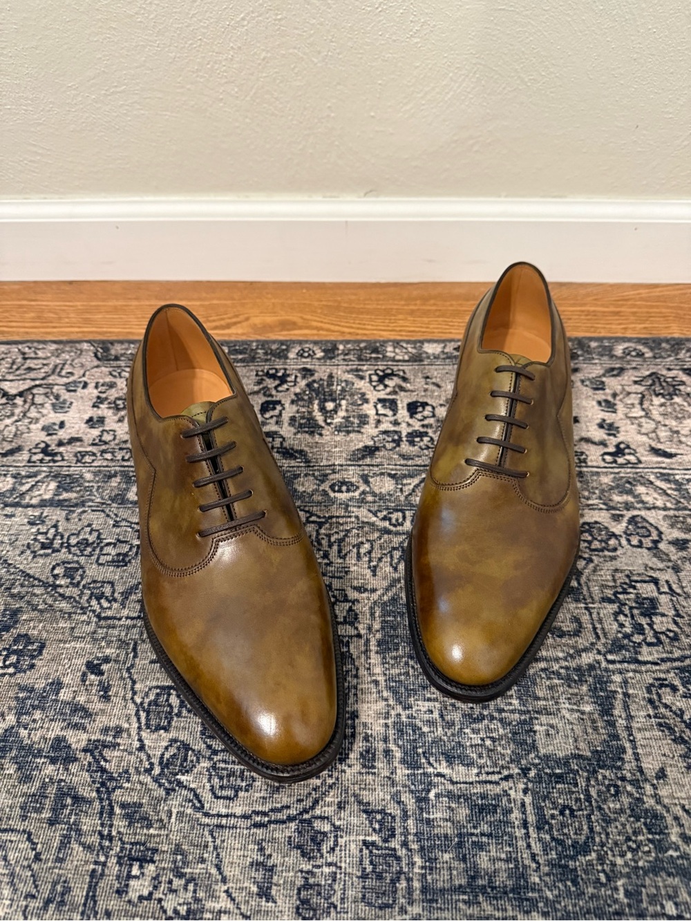 NEW! John Lobb Men’s 10 Saint Crepin 2005 Lace Up Oxford Leather Dress Shoe